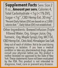 Turmeric Ginger Shot – 30 MG Hemp